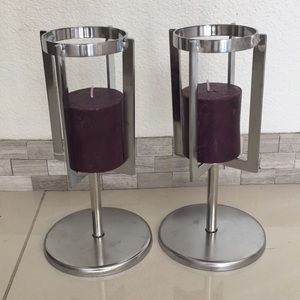 modern candle holders!